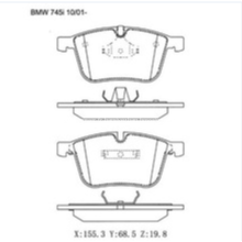 D918 Frein Pad pour BMW 1 Coupe (E82) Plaquette de frein GDB1498 571990B